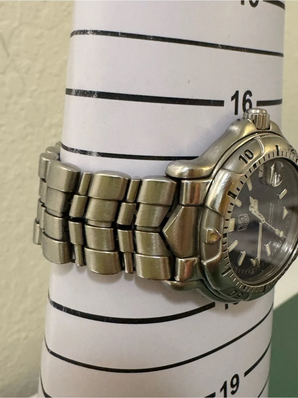 Tag Heuer Stainless Steel Men's Watch - Black Dial